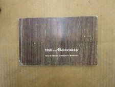 1966 Mercury Car Owners Manual Operators Literature Original 1966 Mercury Car Owners Manual Operators Literature Original