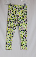 Old Navy Active Powersoft Hi-Rise Go Dry Neon Multicolor Leggings Girls L 10-12