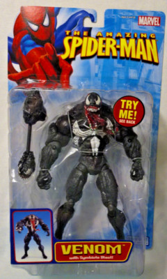 Marvel Amazing Spider-Man Venom (2005) Toy Biz Figure w/ Symbiote Blast NIB