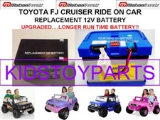 TOYOTA FJ CRUISER REPLACEMENT 12V BATTERY LONGER RUN TIME THAN ORIGINAL  