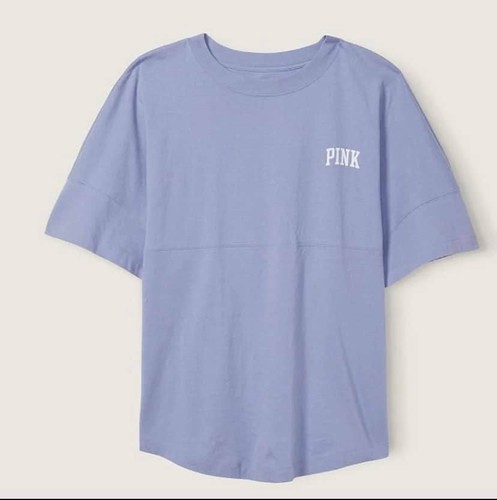 Victoria's Secret Pink Varsity Short Sleeve Crew Tee (CHOOSE YOUR COLOR) - Picture 29 of 66