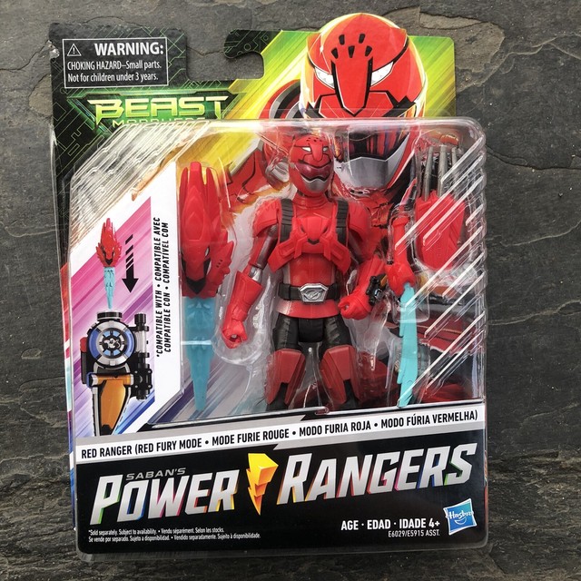 Power Rangers Beast Morphers Red Ranger Fury Mode Basic Action Figure | eBay
