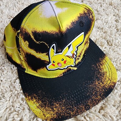 Pokémon: ''Embroidered Pikachu'' Cap/Hat, Size Kids OSFM, Color Yellow, NWS