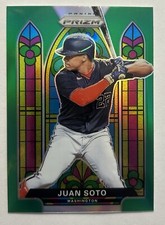 Juan Soto 2021 Panini Prizm Baseball Stained Glass Green Prizm
