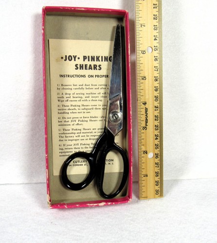 Pinking Sewing Shears Scissors 7" Joy USA Vintage - 第 1/6 張圖片