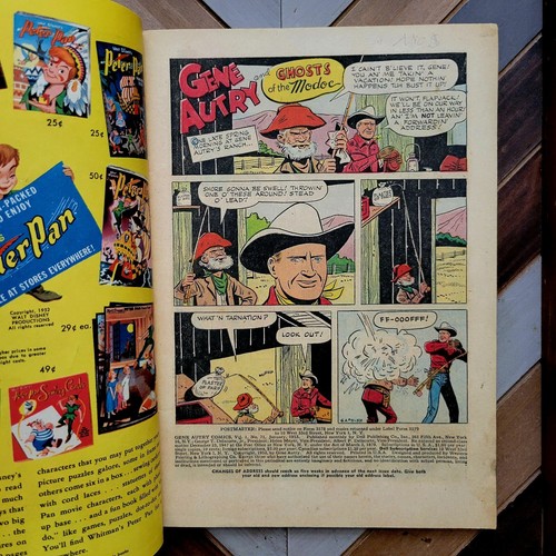 GENE AUTRY COMICS #71 VG/FN (Dell 1953) Photo Cover Golden Age 10-cent Western - Picture 3 of 6