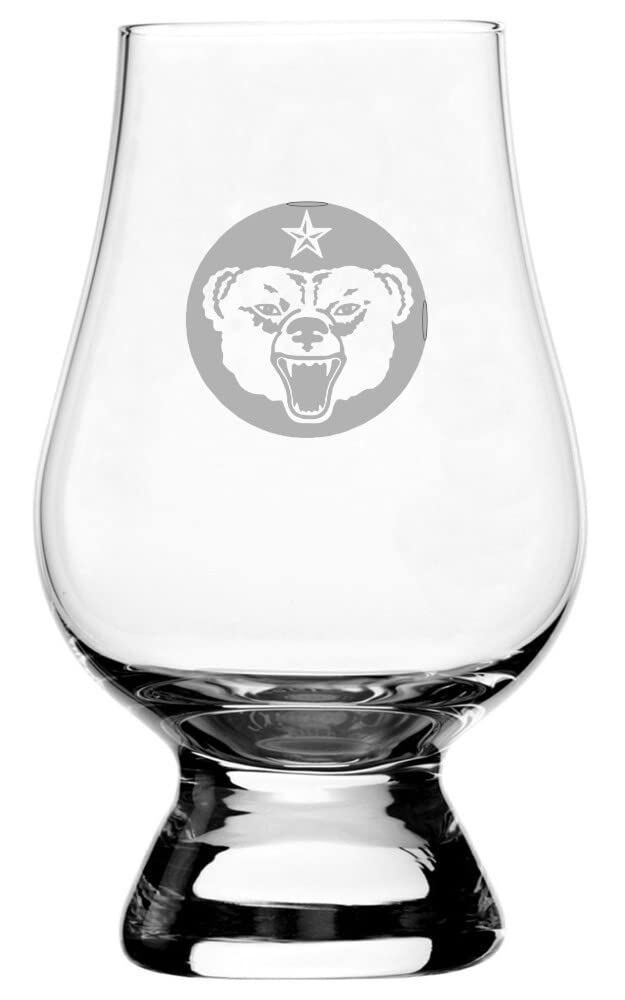 Army Alaska Military Etched Glencairn Whisky Whiskey Glass-image