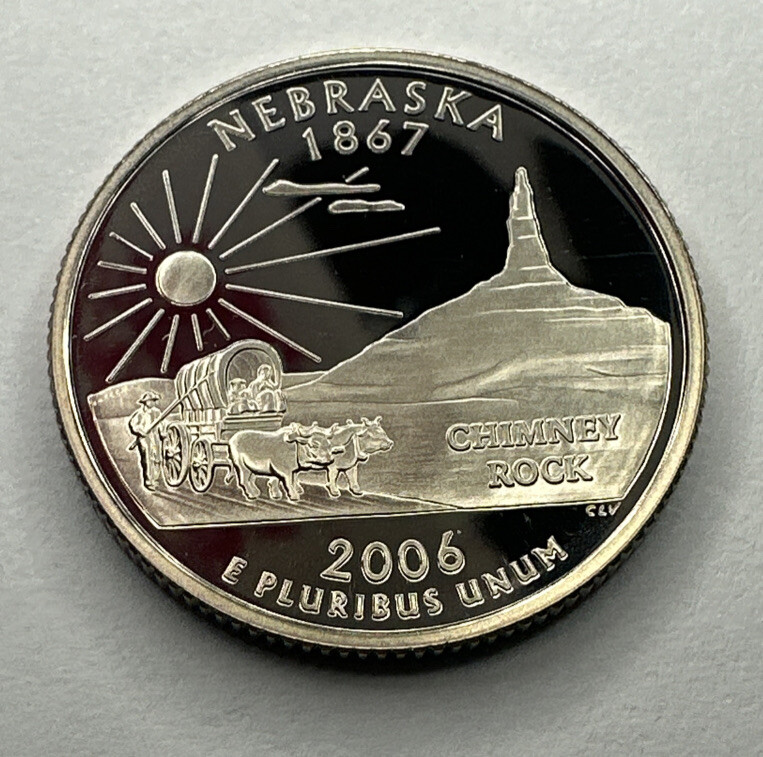 2006-S Nebraska State Quarter PROOF 25cent Coin from US Mint Proof