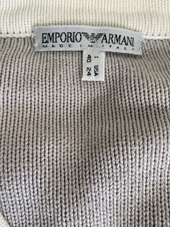 Emporio Armani Vintage Cardigan Size Small 10 1990s eBay