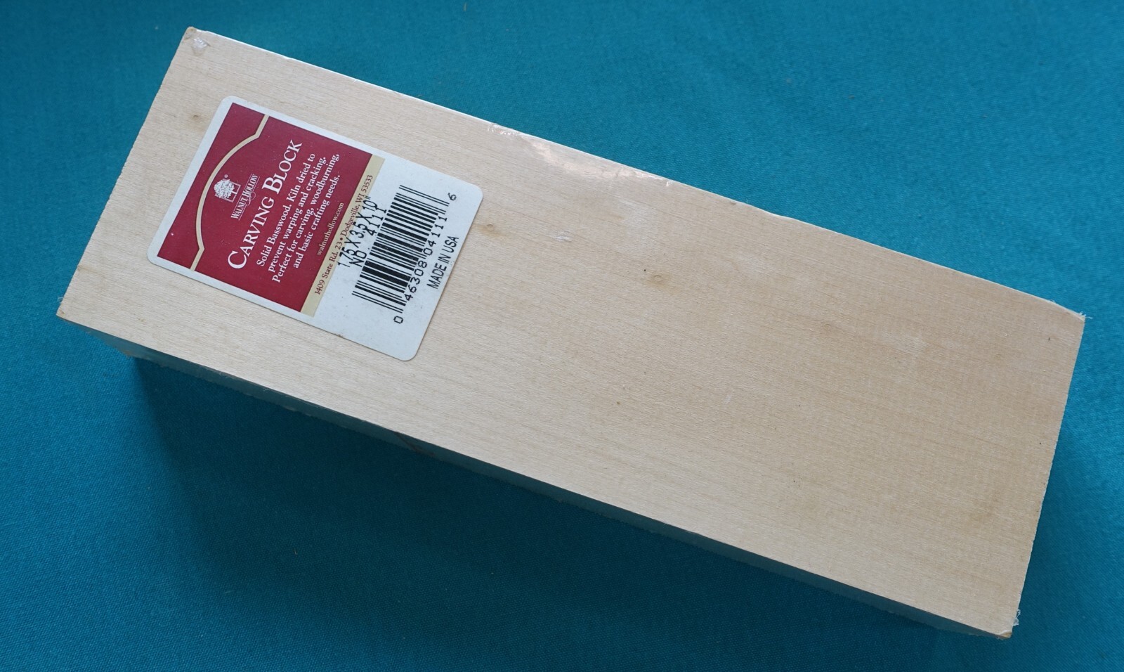 Walnut Hollow No. 4111 Basswood Carving Block-1.75"x 3.5"x 10"