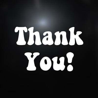 Thank You Sticker - Thankful Decal
