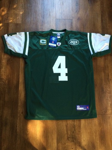 2008 Reebok Players On Field Captains Patch N.Y. Jets NFL Brett Favre Jersey - Picture 15 of 15
