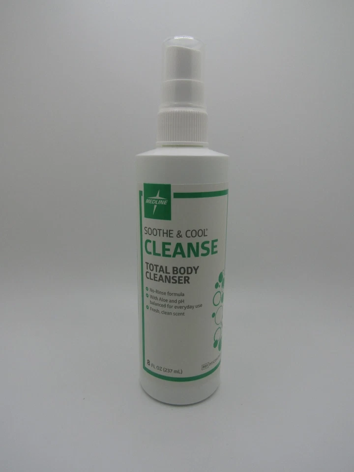Champú y spray corporal Medline Soothe & Cool Cleanse 8 fl oz con aloe “Lote de 2” Foto 2 de 3