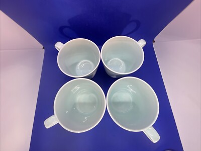 Royal Doulton Gordon Ramsay Maze Mug Cup 12 Oz Light Aqua Blue Lot Of 4