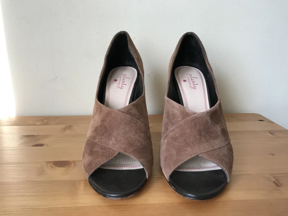 Zapatos de salón Anthopologie Plenty by Tracy Reese para mujer talla 8 DANIA gamuza recortada Foto 4 de 4