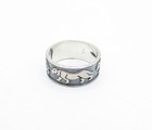 MEXICO 925 Sterling Silver  Vintage Oxidized Animal Band Ring Sz 6.5  RG3861 — photo 2
