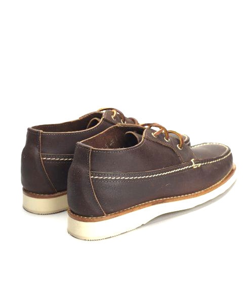 RED WING 9142 AMBER HARNESS LEATHER HANDSEWN MOC TOE WEDGE CHUKKAS