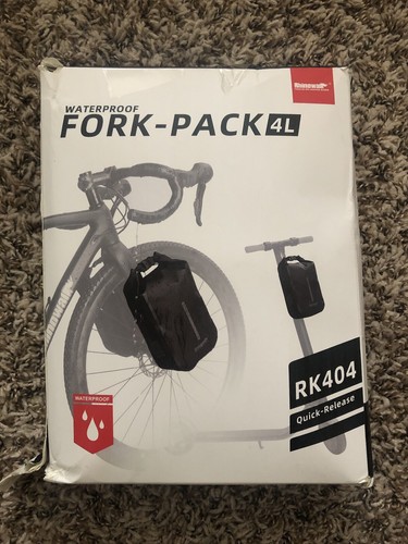 Rhinowalk Bike Bag Front Fork Pack Waterproof Pannier Saddle Black 4L RK404 New