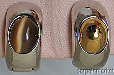 Magnetic Huggie Reversible Tiger Eye Silver Earrings
