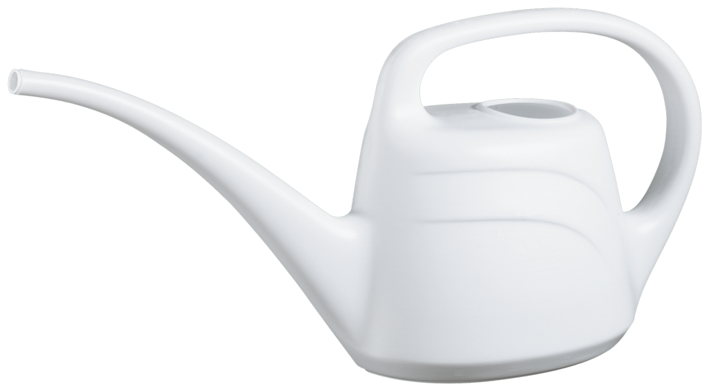 Green & Home Eden Indoor Outdoor Plastic Plant Watering Can 2L - White