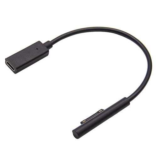 USB Type C DC Magnetic Plug Charging Cable For Microsoft Surface Pro 4 5 6 Go A - Photo 3 sur 10