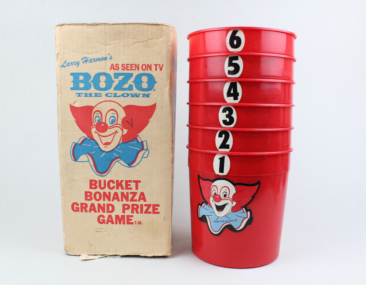 VINTAGE BOZO Bucket Bonanza Grand Prize Game (Box and Buckets only