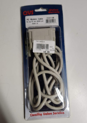 NEW QVS CC311-06 PC Modem Cable 6' - DB25M Port