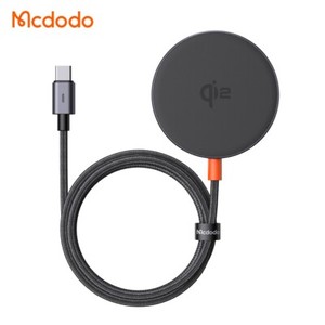 Mcdodo Mag Qi2 Phone Wireless Charger Pad USB-C Cable 15W Slim Pad Magnetic