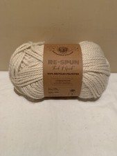 Lion Brand Re-Spun Thick  Quick Yarn - Whipped Cream - 12 Ounces