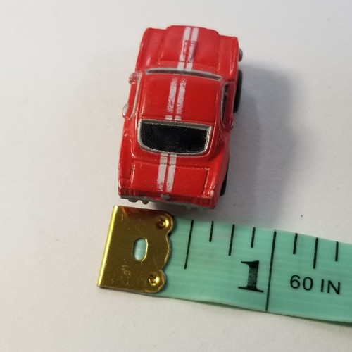 VTG Micro Machines 1965 Ford Mustang Red White Stripe 1986 Galoob - Picture 9 of 9