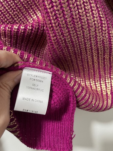 Jodifl Pullover Metallic Größe S Ballonärmel Acryl Strick Neu mit Etikett - Bild 7 von 7