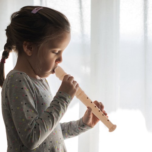 Children's Flute Kids Woodwind Clarinet Student Pink Toy Trumpet - Picture 11 of 12