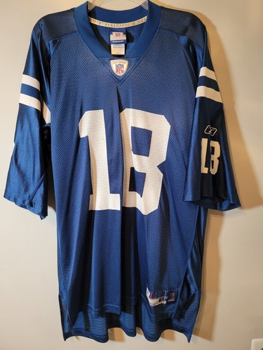 Camiseta deportiva de fútbol americano Reebok de los Indianapolis Colts Peyton Manning #18 para hombre talla XL - Imagen 2 de 7