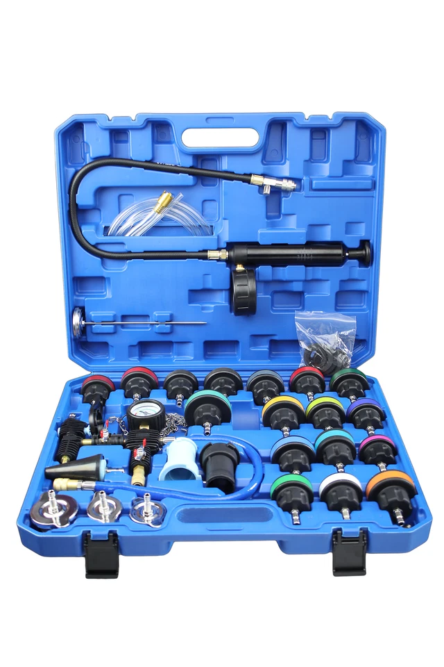 Kühlsystem Tester Kühler Abdrückgerät Kühler Drucktester 28 tlg.
