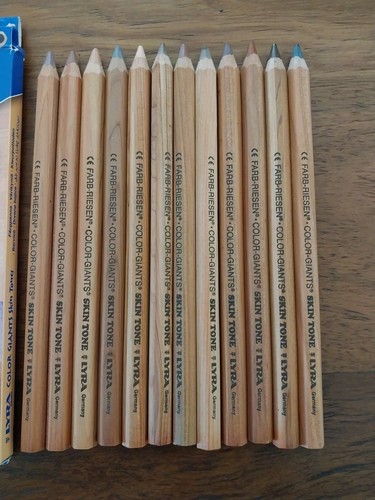 Lyra Color Giants Skin Tone Colored Pencils - 6.25 Mm Lead Size - Assorted 12 - - Picture 3 of 3