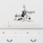 Stickers Creative Abstract Guitar And Violin Wall Sticker Mural Musical Note Art