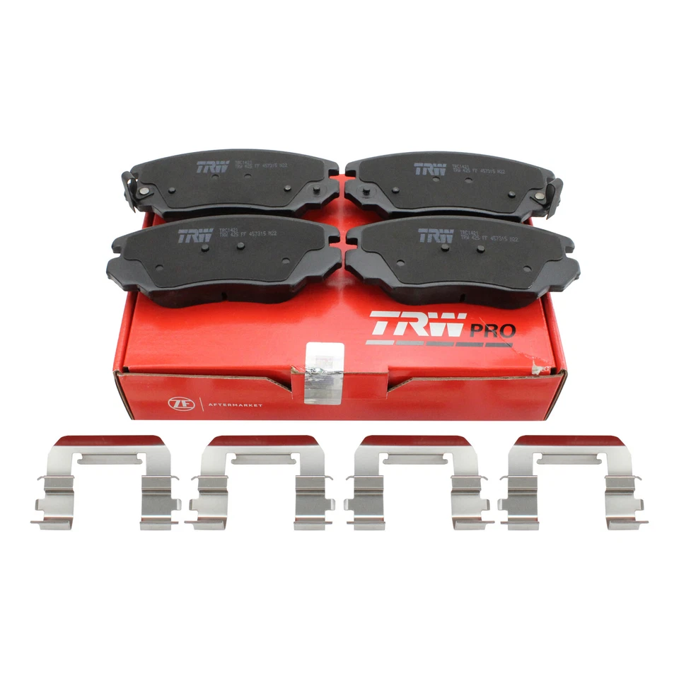 Juego de pastillas de freno delanteras de cerámica TRW Pro para Buick Regal Chevrolet Impala GMC Saab Foto 3 de 4