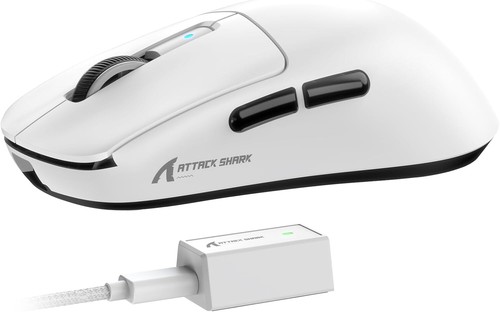 Ultralight (39 Grams!) Attack Shark R6 Gaming Mouse; PAW3950, 8KHz, 42K DPI!