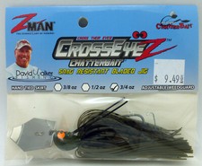 Zman CrosseyeZ Chatterbait 3/4oz Green Pumpkin Bladed Jig