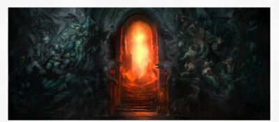Diablo 1 2 3 4 IV Hell's Gate Poster Giclee Print Art 11x26 Mondo Blizzard