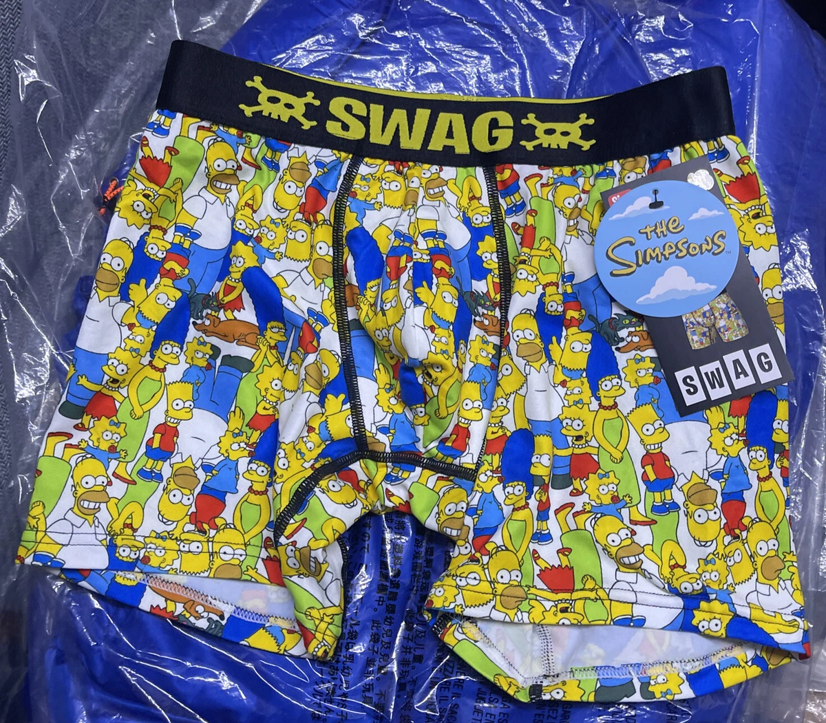 SWAG x The Simpsons Men’s Boxer Brief Size Medium Family Members