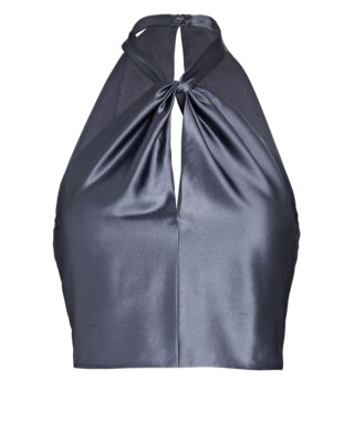 INTERMIX Women's Solerno Silk Halter Top CTT2016-KU-IMX-EXCL Purple Size 10 NEW