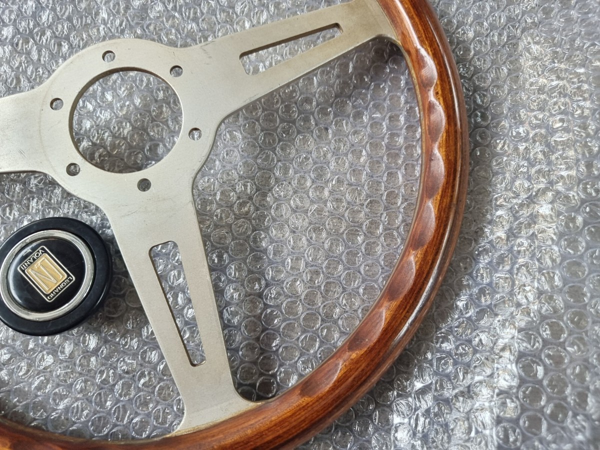 VINTAGE LEONARD WOOD STEERING WHEEL MINI austin BMW volk