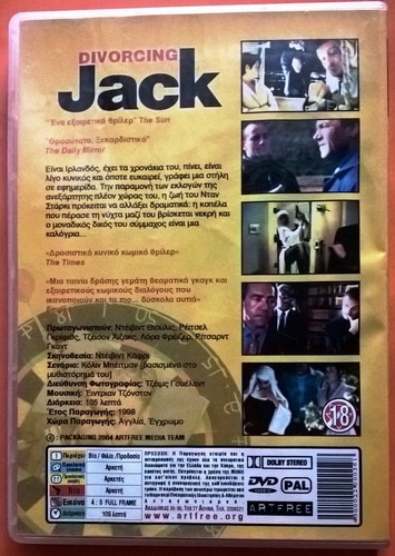 Divorcing Jack DVD Region 2 David Thewlis Rachel Griffiths Jason Isaacs Caffrey - Picture 2 of 3