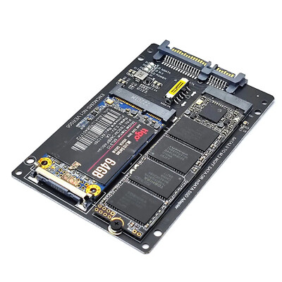 2in 1 M2 KEY B-M mSATA SSD auf SATA3.0 22pin Adapter für M.2 NGFF 2230-2280 SSD