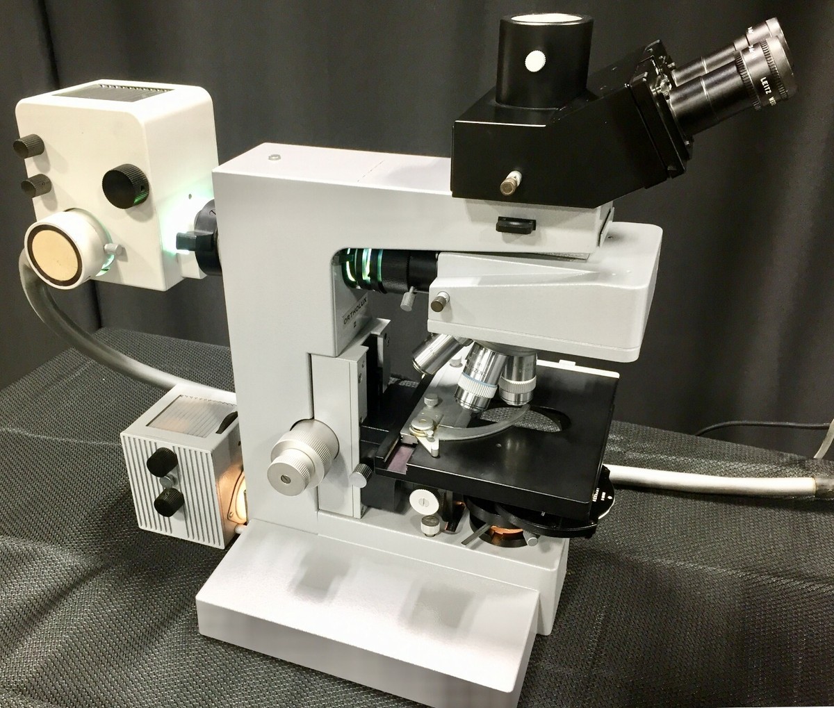 Leitz Ortholux II Trinocular Research Microscope ICT Fluotar Leitz Ortholux II Trinocular Research Microscope ICT Fluotar