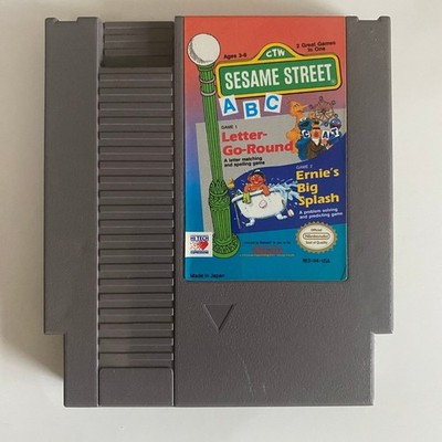 Sesame Street ABC & Letter-Go-Round / Ernie's Big Splash NES Video Game
