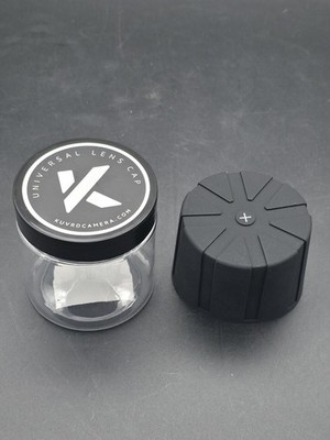 Kuvrd Camera Universal Lens Cap for Digital Cameras, designed to fit most lenses