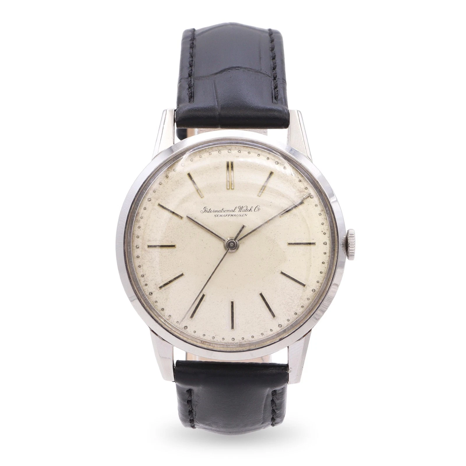 IWC Schaffhausen — Vintage IWC Schaffhausen Stainless Steel Manual Wind Watch Ref 326