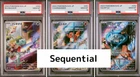 PSA 10 SEQUENTIAL SET Bulbasaur Charmander Squirtle AR 050 051 052 FULL ART